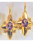 Amethyst Looking Glass Earrings