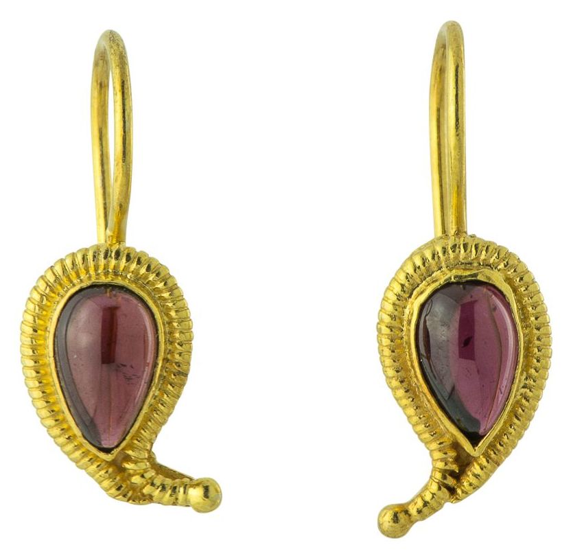 Ananda Garnet Earrings