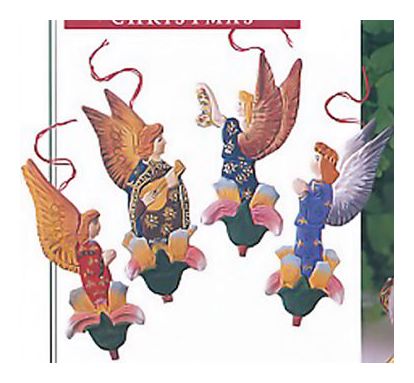 Angel and Flower Ornaments