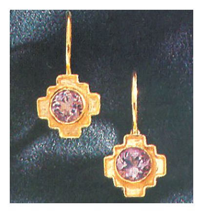 Angelicus Amethyst Byzantine Earrings