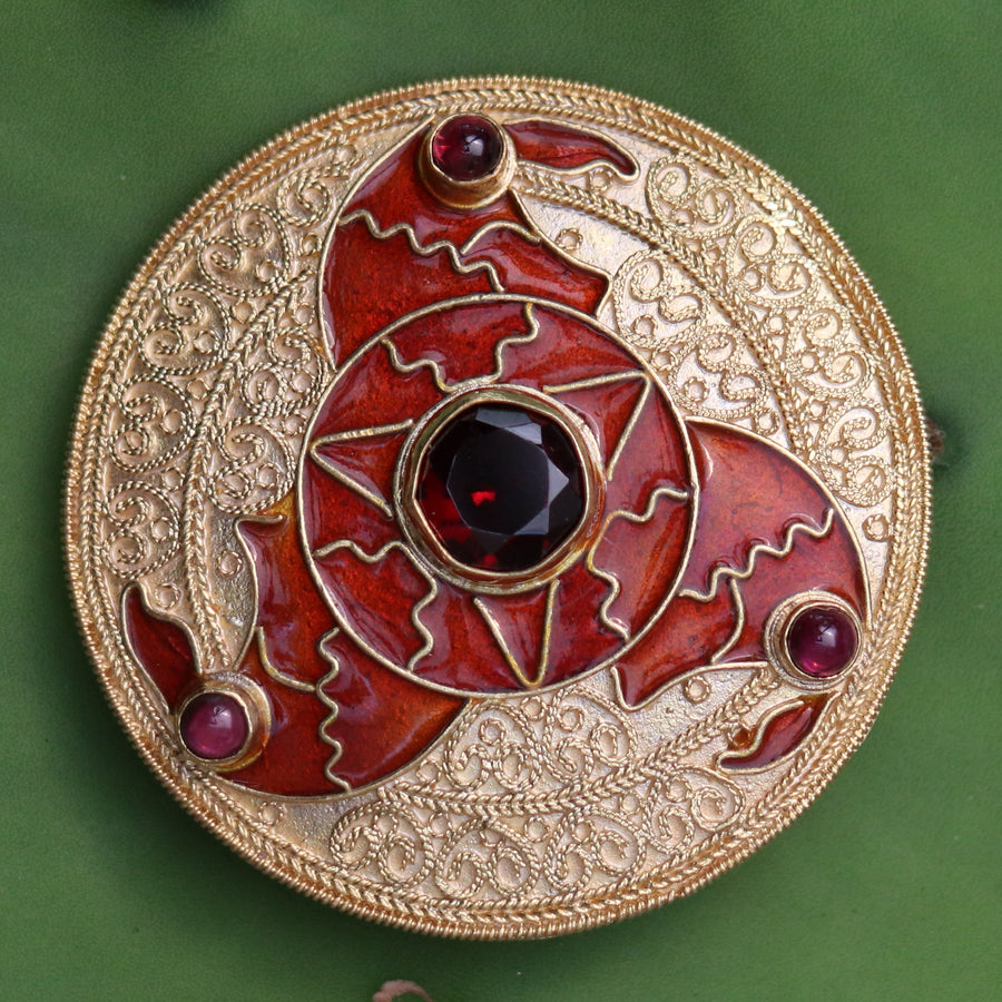 Anglo Saxon Triskelion Pin