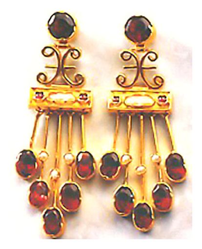 Anna Karenina Garnet Earrings