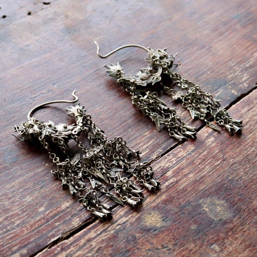 Antique Qing Dynasty Dangle Earrings