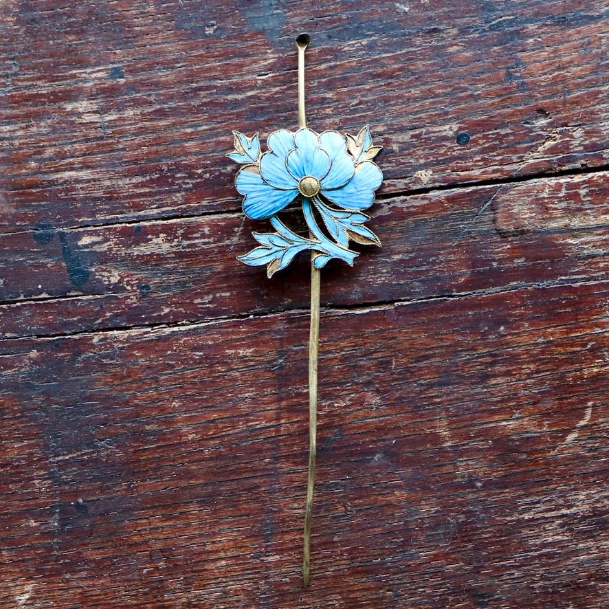 Antique Tian-Tsui (點翠) Hair Pin - Small