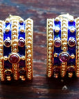 Arabian Sea Garnet Earrings