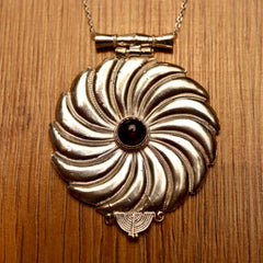 Asante-Sunburst Silver Necklace