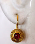 Athena 14k Gold and Garnet Earrings