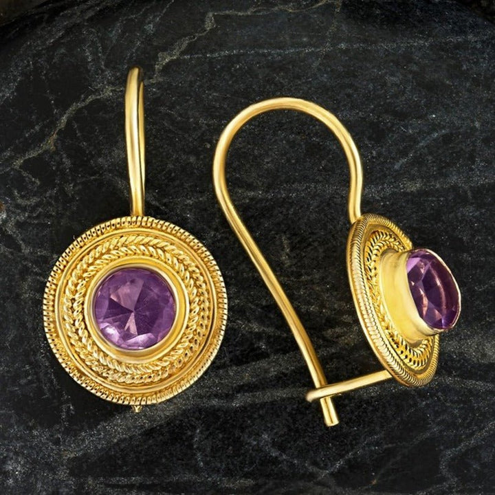 Athena Amethyst Earrings