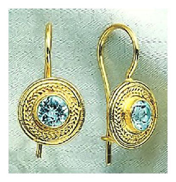 Athena Blue Topaz Earrings