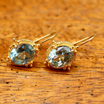 Aurelian Blue Topaz Earrings