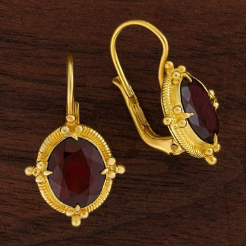 Aurelian Garnet Earrings