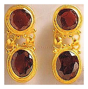 Banbury Garnet Stone Earrings