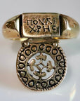 Beauty's Byzantine Key Ring - Brass