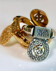 Beauty's Byzantine Key Ring - Gold-Plated