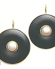 Black and Pearl Earrings