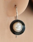 Black and White Ball Earrings