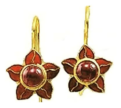 Blossom Garnet Earrings