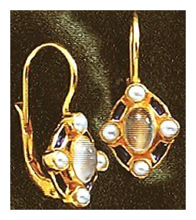 Blue Moon 14k Gold Earrings