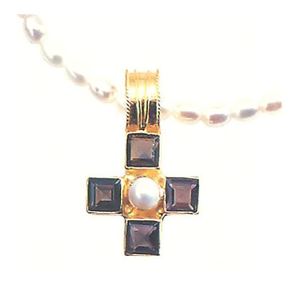 Canterbury Smoky Topaz and Pearl Necklace