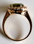 Casanova 14k Gold, Peridot and Diamond Ring