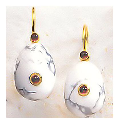 Caspian Egg Earrings