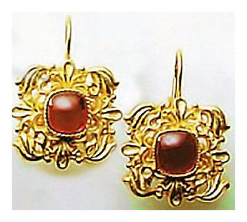 Catherine Of Aragon Garnet Earrings