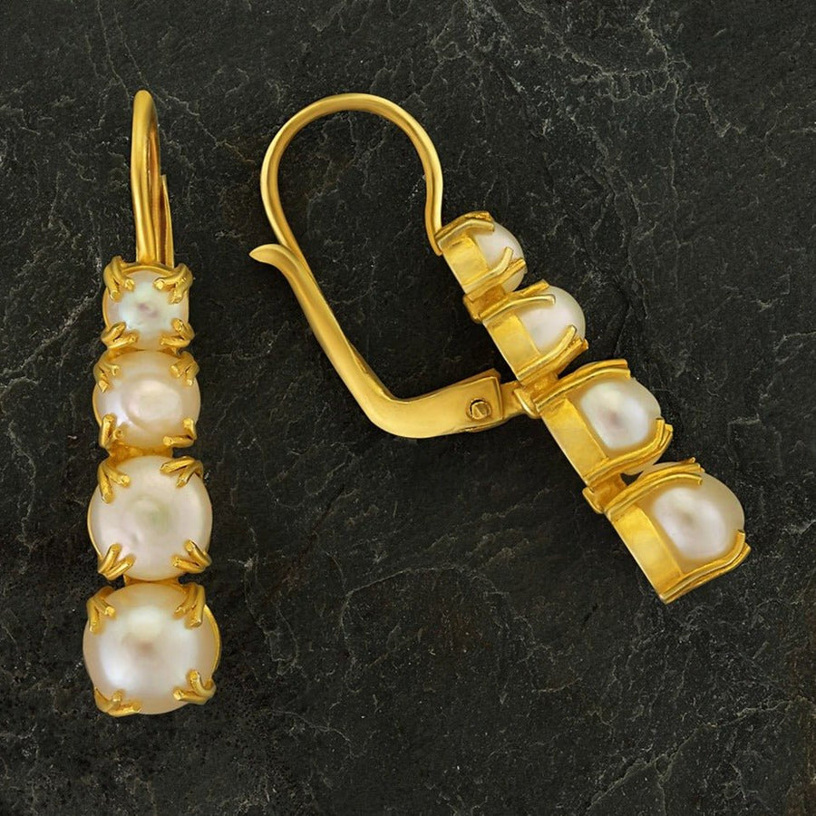 Christina Rossetti Pearl Earrings