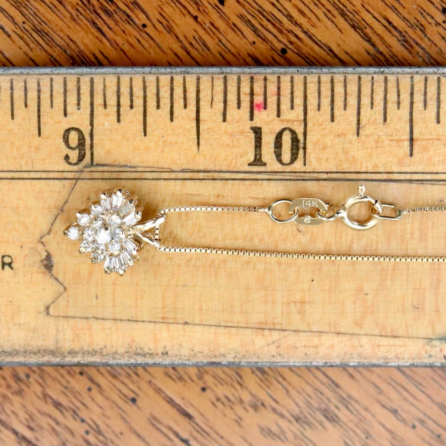 Cinderella 14k Gold and Diamond Necklace