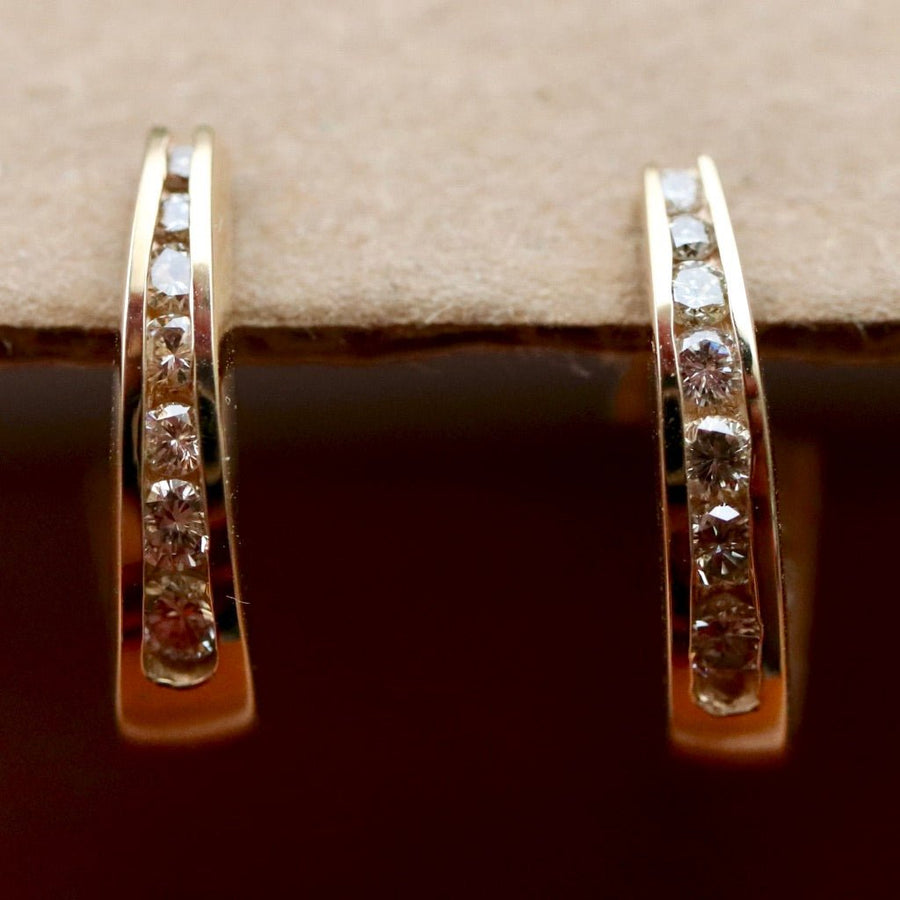 Constellation 14k Gold and Diamond Earrings