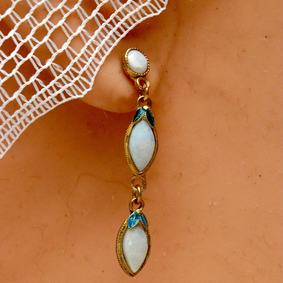 Coober Pedy Opal Earrings