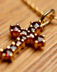 Crimea Garnet Cross Necklace