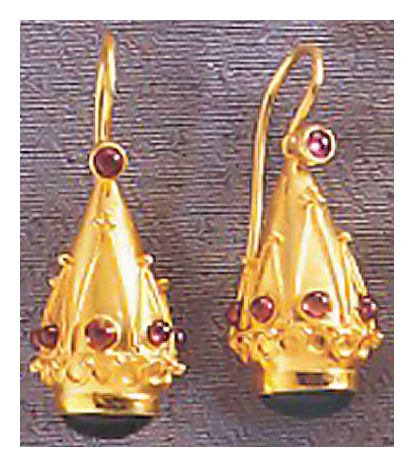 Crown Of Pompeii Screw Back Earrings