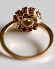 Daisy Buchanan 14k Gold, Champagne Diamond and Ruby Ring