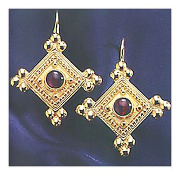 Devi Garnet Earrings