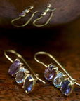 Diana Daring Amethyst, Topaz and Iolite Earrings