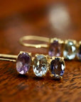 Diana Daring Amethyst, Topaz and Iolite Earrings