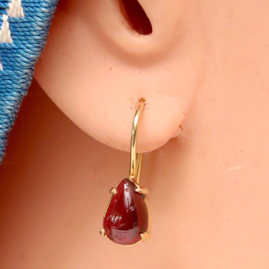 Drops of Garnet Earrings