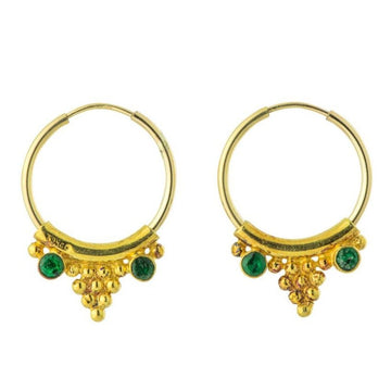 Emerald Palazzo Madama Earrings