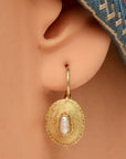 Empire 14k Gold and Pearl Earrings