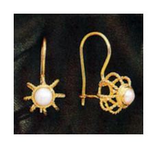 Empire Pearl Earrings (14k)