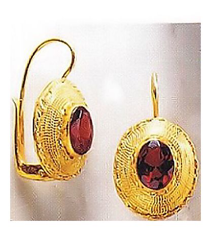 Empire Victorian Garnet Earrings