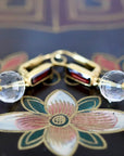 Felicity Fairchild 14k Gold, Garnet and Crystal Earrings