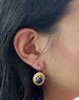 Filigree Basket Lapis Earrings