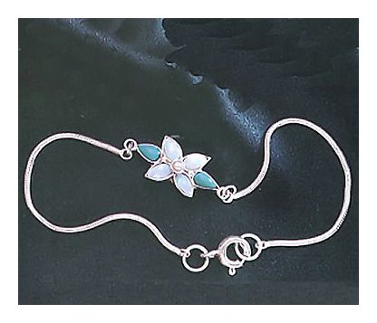 Flora Turquoise/Opal/Pearl Bracelet