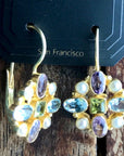 Florentine Cross Spring Earrings
