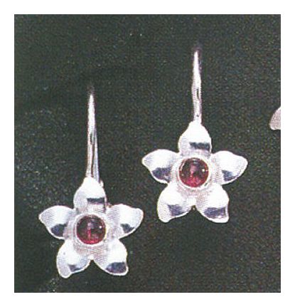 Garnet Garden Earrings