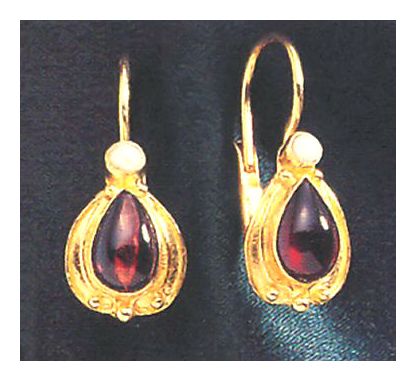 Garnet Lamplight Earrings