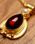 Garnet Lamplight Necklace