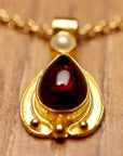 Garnet Lamplight Necklace