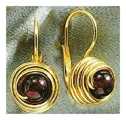 Geraldine Garnet Earrings